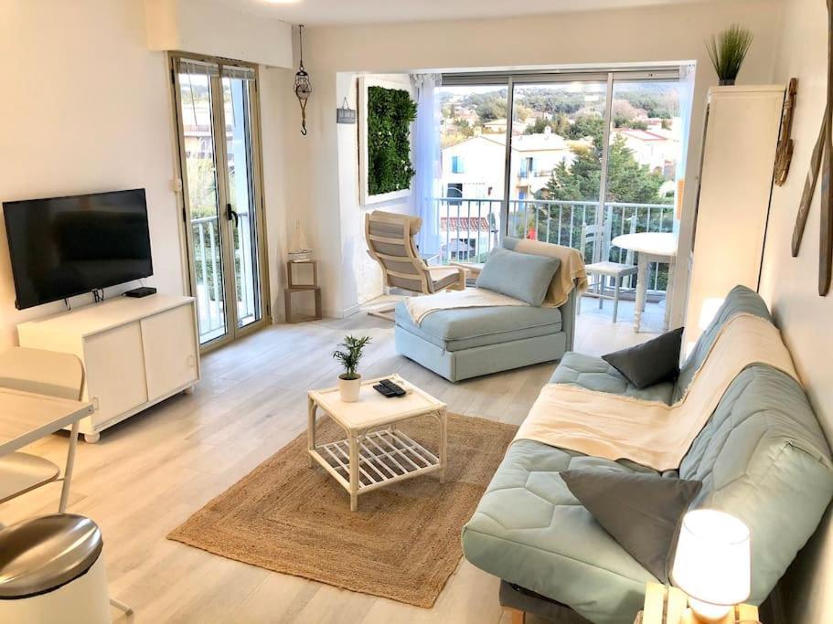 Le Brusc. Design, Parking, Wifi & Double Vue! Apartment Six-Fours-les-Plages Exterior photo